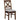 D00526 - Dining Chair - Dark Brown / Pearl Silver