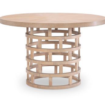 Biscayne - Round Pedestal Table - Beige