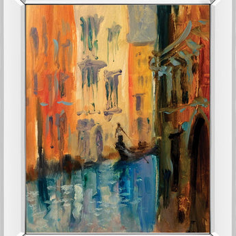 Venice I By Anne Farrall Doyle - Mirror Framed Print Wall Art - Orange