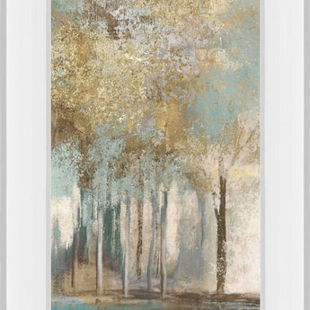 Woodlot II By Allison Pearce - Mirrored Frame Wall Art - Light Brown