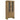 Adina - Tall Display Cabinet - Distressed Light Brown
