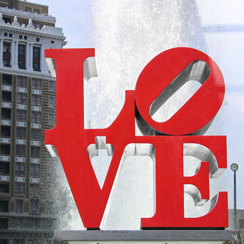 "Urban Affection" Tempered Glass - Red / Gray