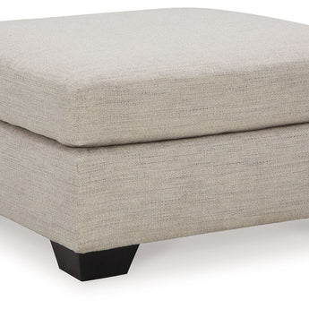 Mahoney - Oversized Accent Ottoman - Pebble
