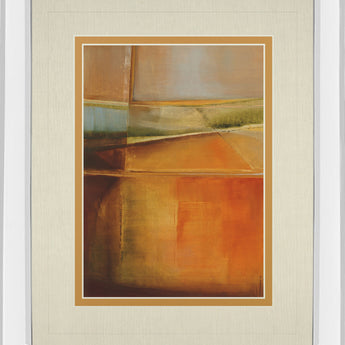 Head Over Heels By Helen Shulman - Mirror Framed Print Wall Art - Orange
