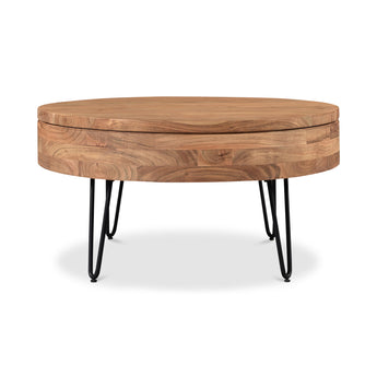 Privado - Mesa de centro con almacenamiento - Natural