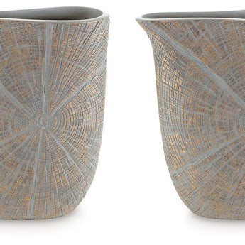 Ardenley - Vase (Set of 2) - Antique Gold Finish 10.5"