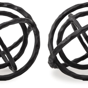 Barlee - Sculpture (Set of 2) - Black