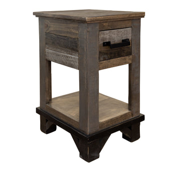 Loft - Chairside Table - Two Tone Gray / Brown