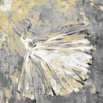 Dancer By Lorenzo Collective (Framed) - Gray