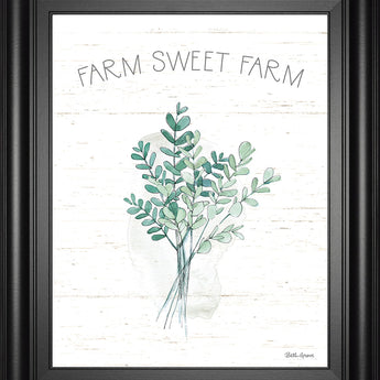 Farmhouse Cotton V By Beth Grove - Framed Print Wall Art - White