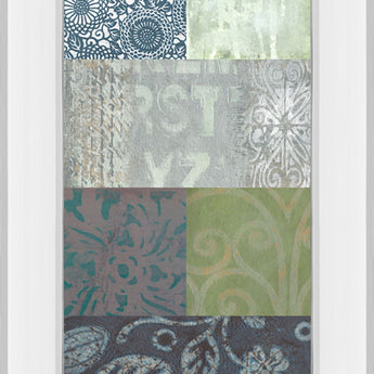 Zen Panel I By Vision Studio - Mirror Framed Print Wall Art - Dark Gray
