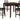 Coviar - DRM Counter Table Set (Set of 5) - Brown