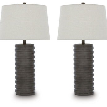 Neilett - Poly Table Lamp (Set of 2) - Antique Brown