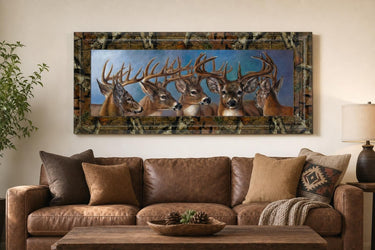 Five Bucks By Carolyn Mock - Print Wall Art - Blue