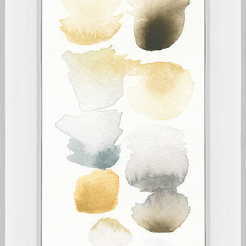 Watercolor Swatch Panel Il By Elyse De Neige - Mirror Framed Print Wall Art - White