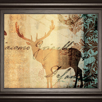 Letter II By F. Leal - Framed Print Wall Art - Beige