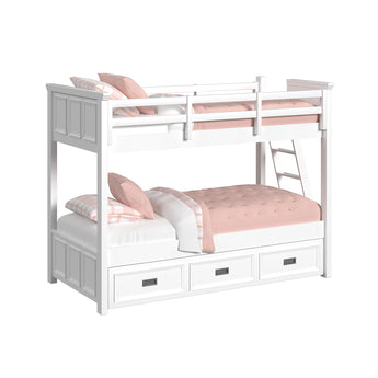 Hampton Kids - Litera con escalera y cama nido