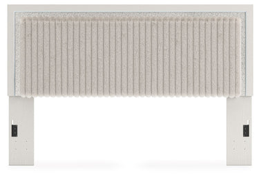 Zuraleus - King Upholstered Panel Headboard - White