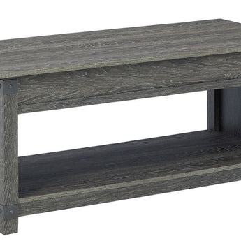 Freedan - 3 Pc. - Coffee Table, 2 End Tables - Grayish Brown