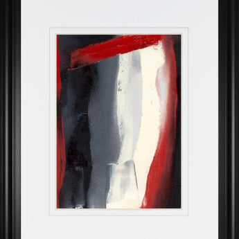 34x40 Red Streak II By Sharon Gordon - Dark Gray