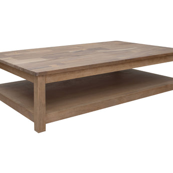 Natural Parota - Deluxe Cocktail Table - Brown Cappuccino
