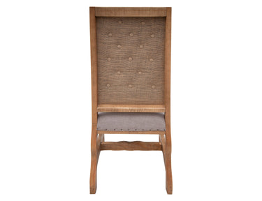 Marquez Chair Tufted Backrest (Set of 2) Two Tone Light Brown - image 4 of 4