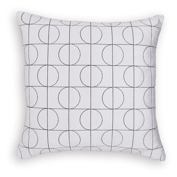 Kydner - Pillow (Set of 4) - White / Black