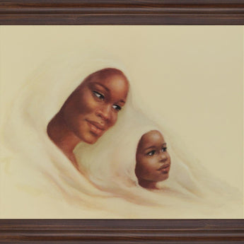 Warm Embrace - 28" x 34" Framed Wall Art - Beige