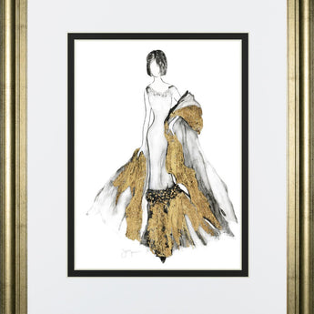 34x40 All That Glitters II By Tava Studios - White