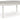 Mesa extensible de comedor ovalada Montelaine - Blanco antiguo