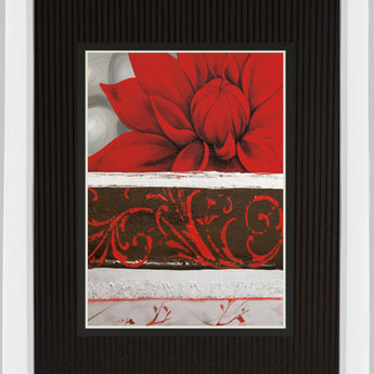 Sumptuous Red By Jasmin Zara Copley - Mirror Framed Print Wall Art - Red