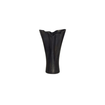 Yeri - Cast Aluminum Vase - Black