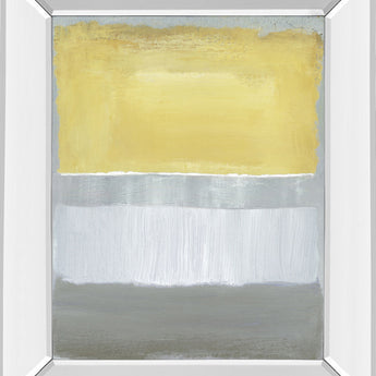 Halflight I By Caroline Gold - Mirror Framed Print Wall Art - Yellow