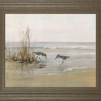 Early Risers I By Sally Swatland - Framed Print Wall Art - Beige