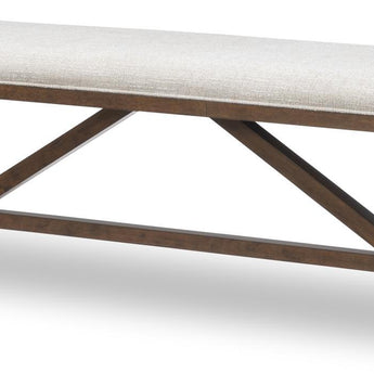 Langley - Upholstered Dining Bench - Fawn / Linen