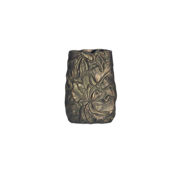 Sabine - Cast Aluminum Vase - Antique Brass