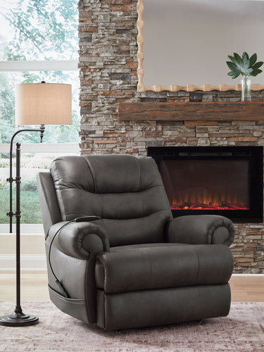 Revived and Restored - Power Lift Recliner - Granite