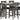 Caitbrook - Rect Drm Counter Table Set (Set of 7) - Gray
