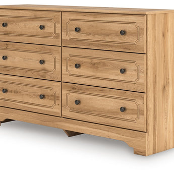 Aleaport - Six Drawer Dresser - Warm Brown