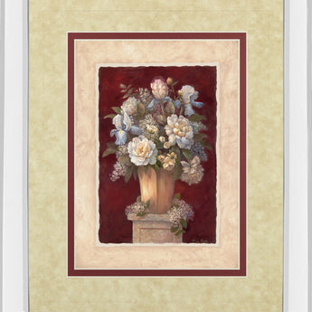 Traditional Il By Vivian Flasch - Mirror Framed Print Wall Art - Beige