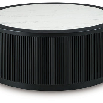 Grayman - Round Cocktail Table - Black