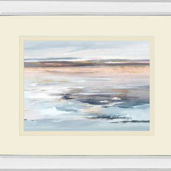 Beyond The Sea By Valeria Mravyan - Mirror Framed Print Wall Art - Pink