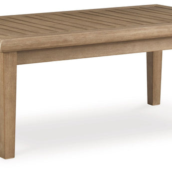 Carter Hall - Mesa de cóctel rectangular - Beige