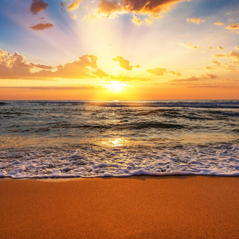 Tempered Glass With Foil - Sunset Beach - Light Brown