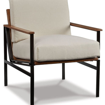 Tilden - Marfil / Marrón - Silla decorativa