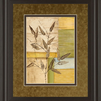 Urban Garden I By Norm Olson - Framed Print Wall Art - Light Brown