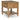 Sharlance - Marrón claro - Mesa auxiliar rectangular
