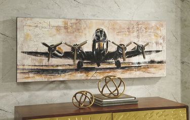 Kalene - Wall Art - Brown / Black