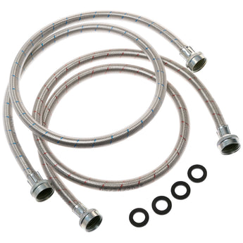 GE Fill Hose, 4' Braided SS Washer Hoses - WX14X10005