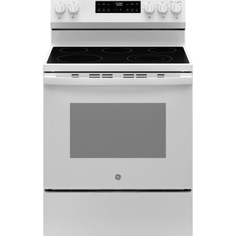 GE 30" Freestanding Electric Range, White - GRF500PVWW